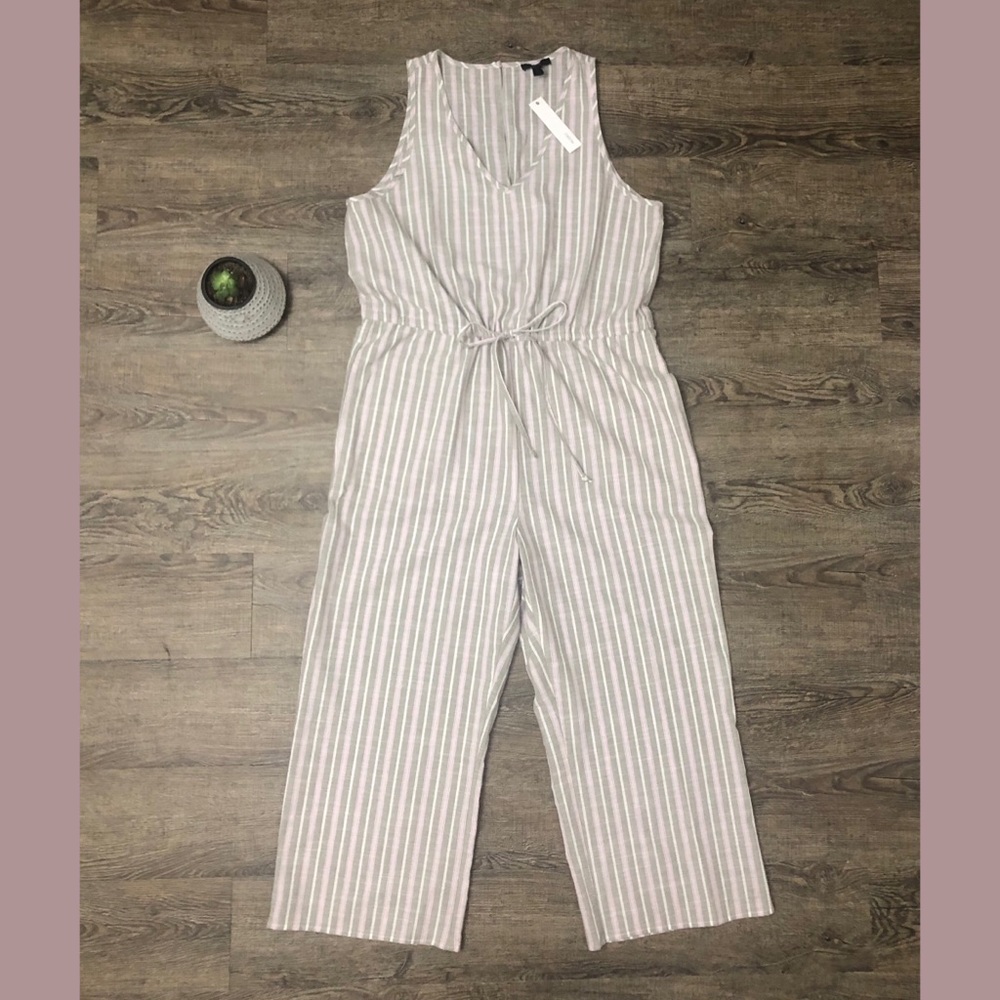 DREW Linen Jumpsuit with Drawstring Waist
